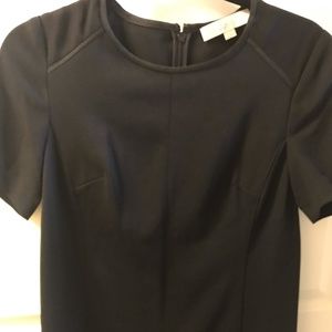 LOFT Short Sleeve black Sheath dress